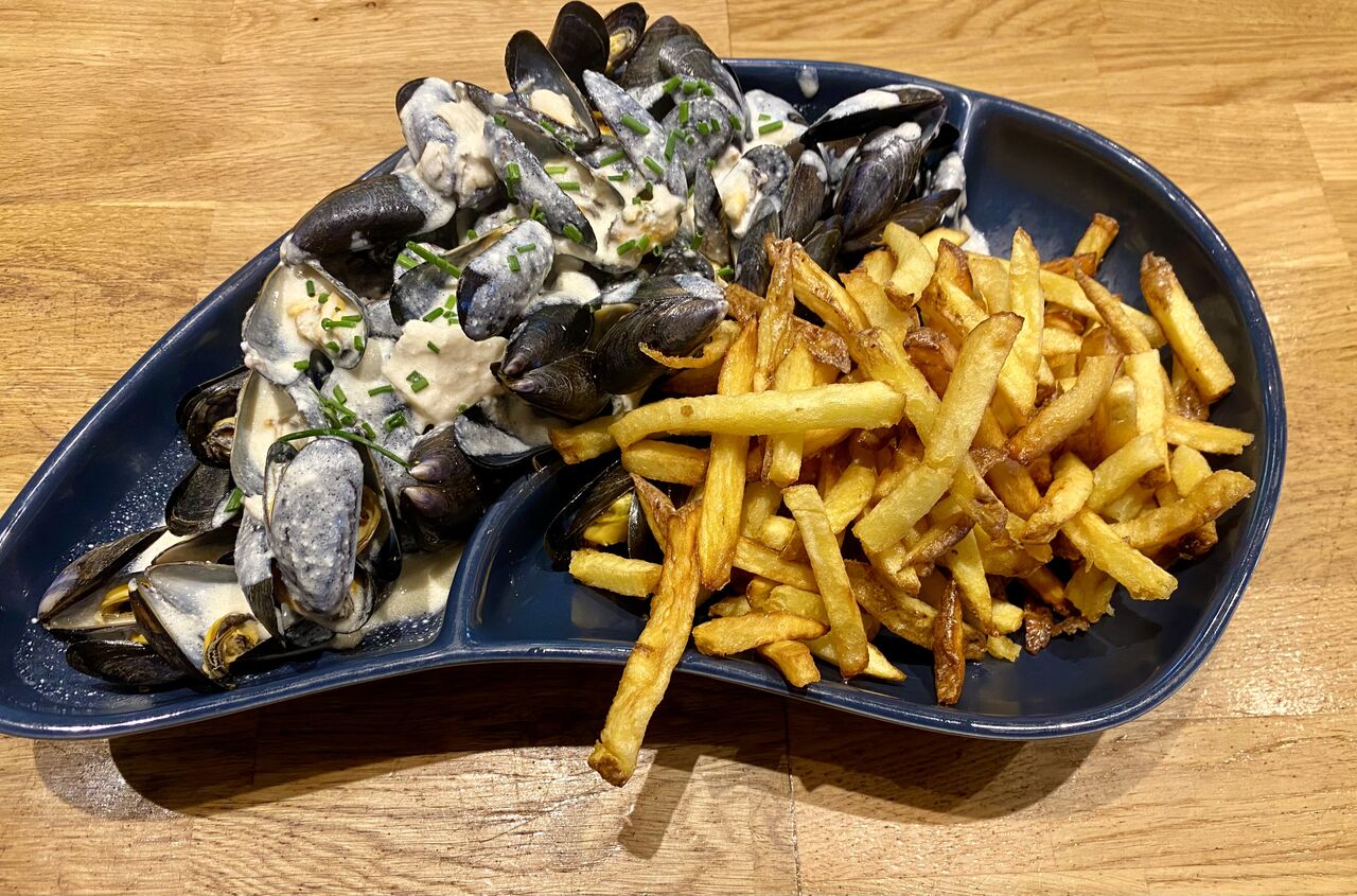 Moules sauce gorgonzola 