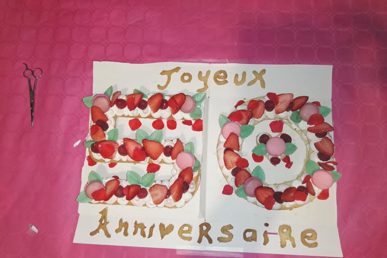 gateau réalisé pour un anniversaire