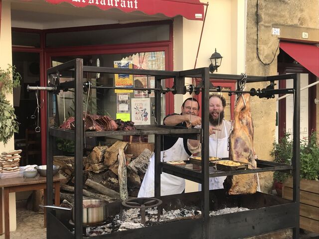 barbecue pensant les médiévales 