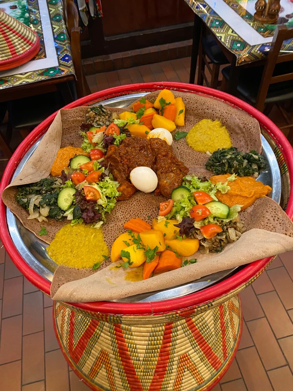 Injera-Platte