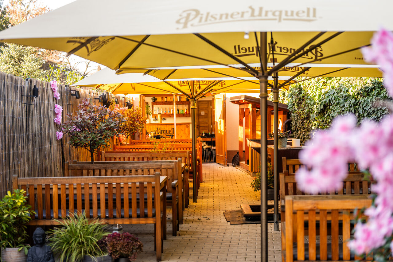 Zahrádka s dětským pískovištěm