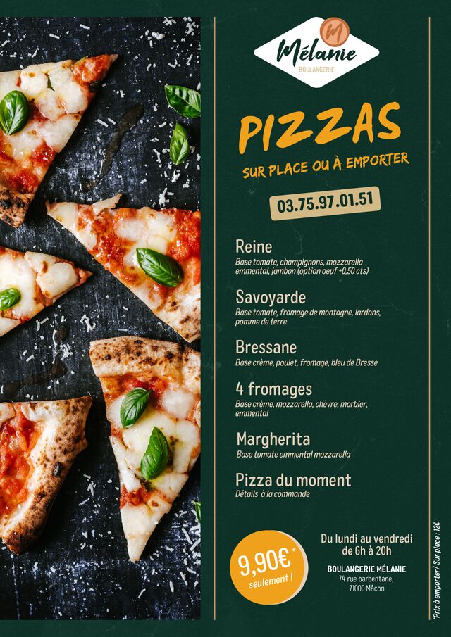 Carte des Pizzas