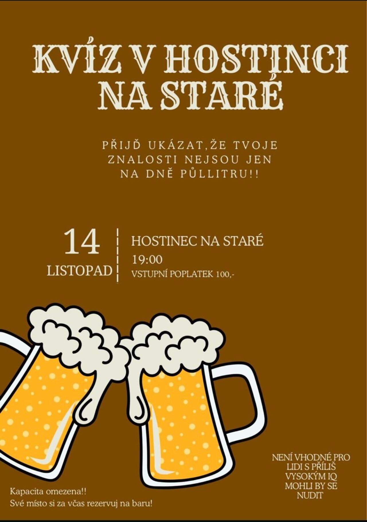 🧠🍻Kvízový večer🍻🧠