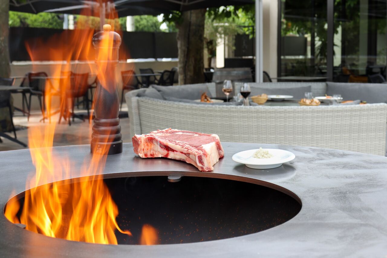 Viandes grillées au brasero