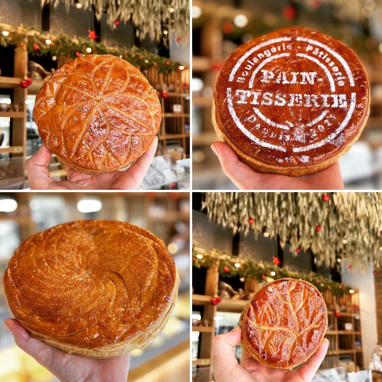 Nos galettes frangipanes 4, 6, 8 personnes et individuelles, disponibles en janvier 2022