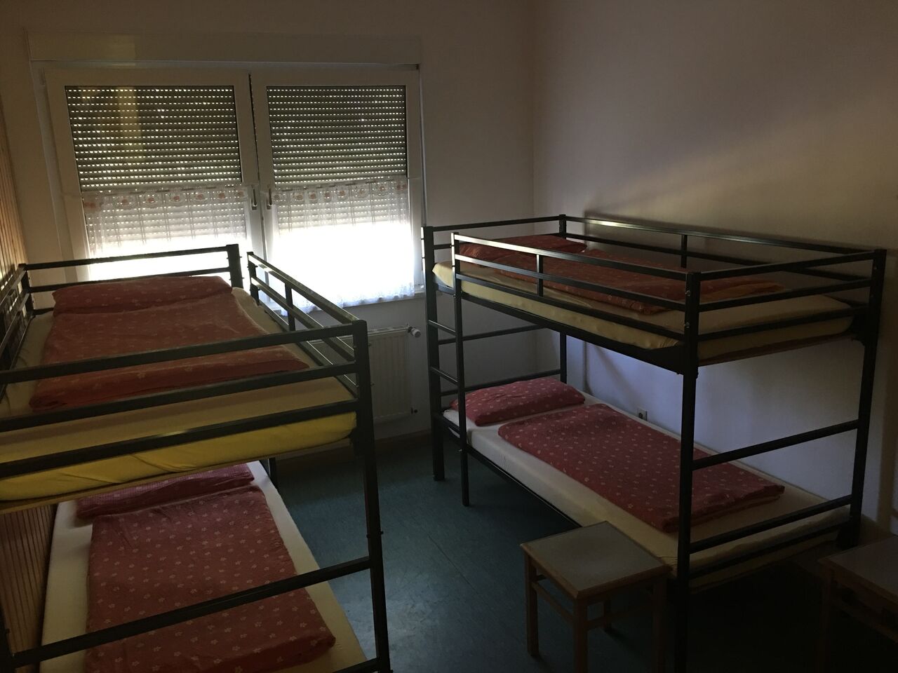 Schlafzimmer im Wanderheim an der Walthari-Klause