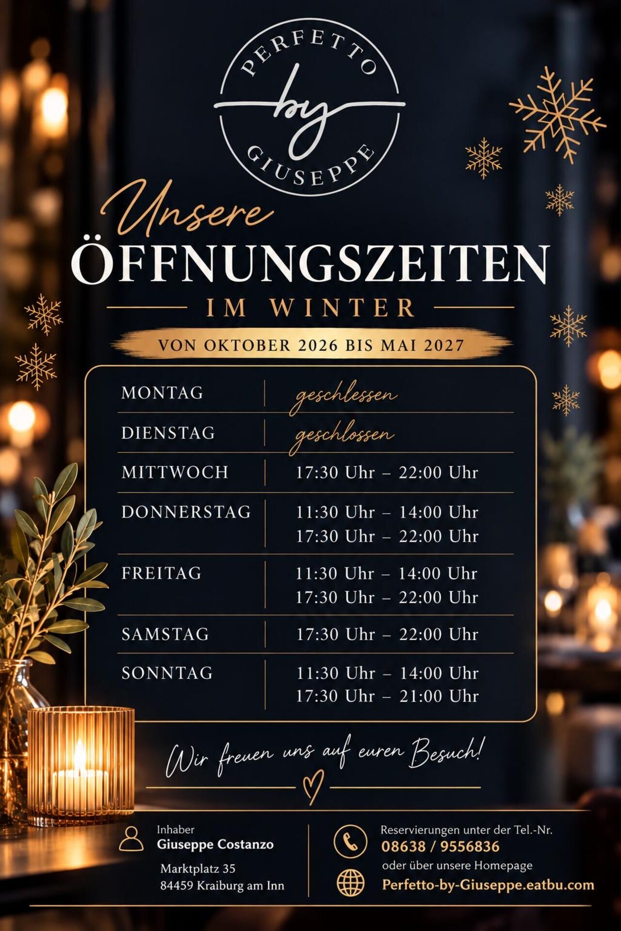 Winter Öffnungszeiten