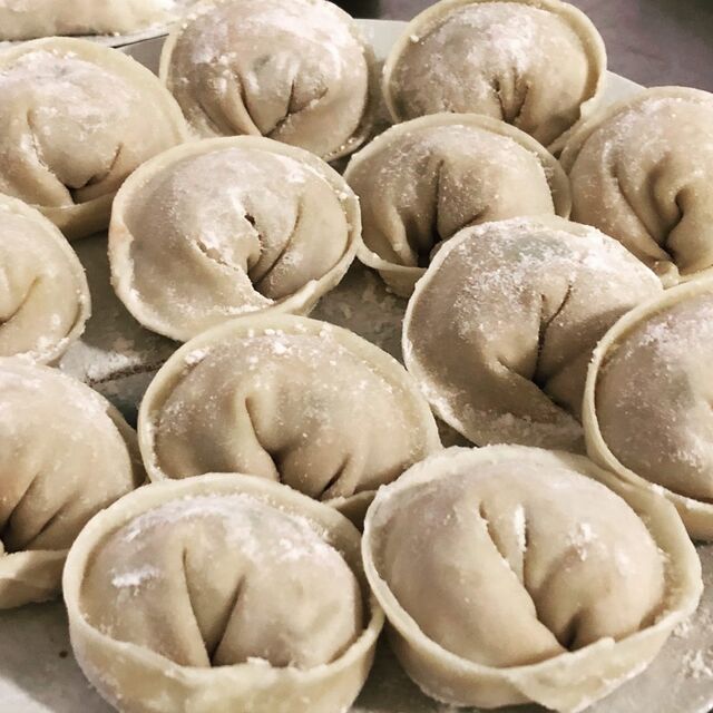 Hausgemachte Teigtaschen (Mandu)