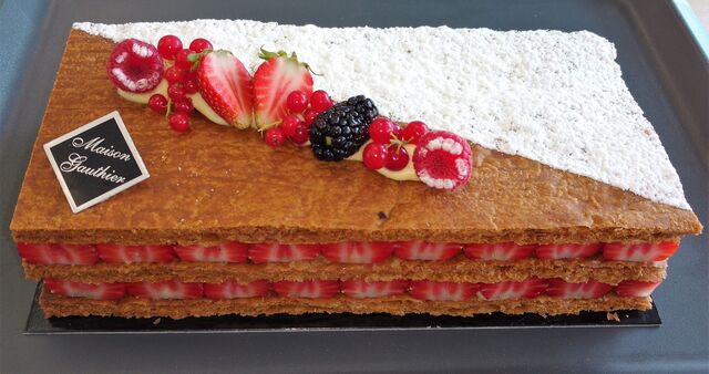Le mille feuilles aux fraises