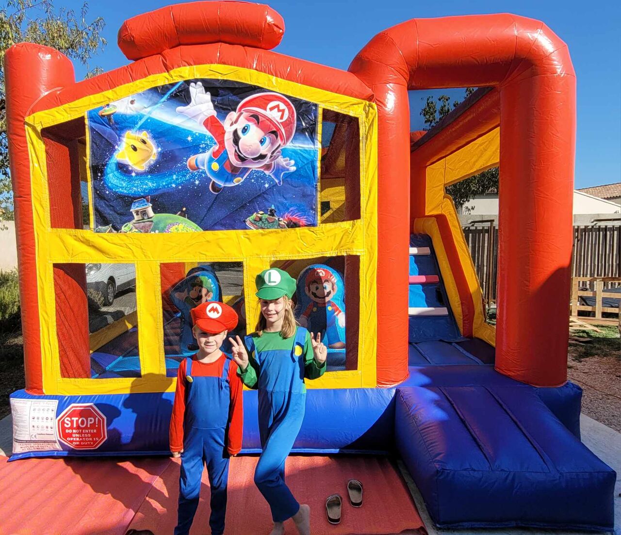 Château gonflable Super Mario