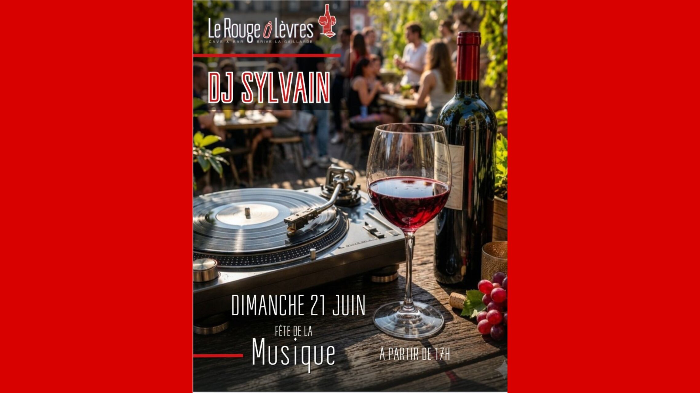 La Fête de la Musique au Rouge Ô Lèvres - Dimanche 21 juin