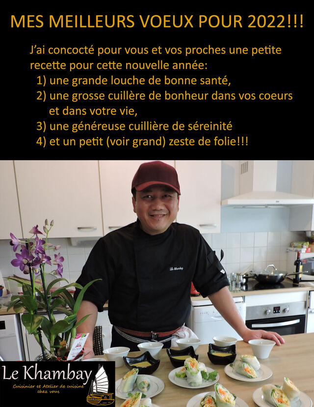 Mes meilleurs vœux pour 2022!!