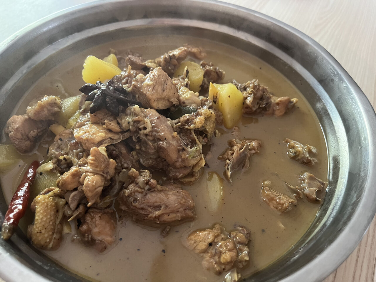 Le poulet au feu de bois