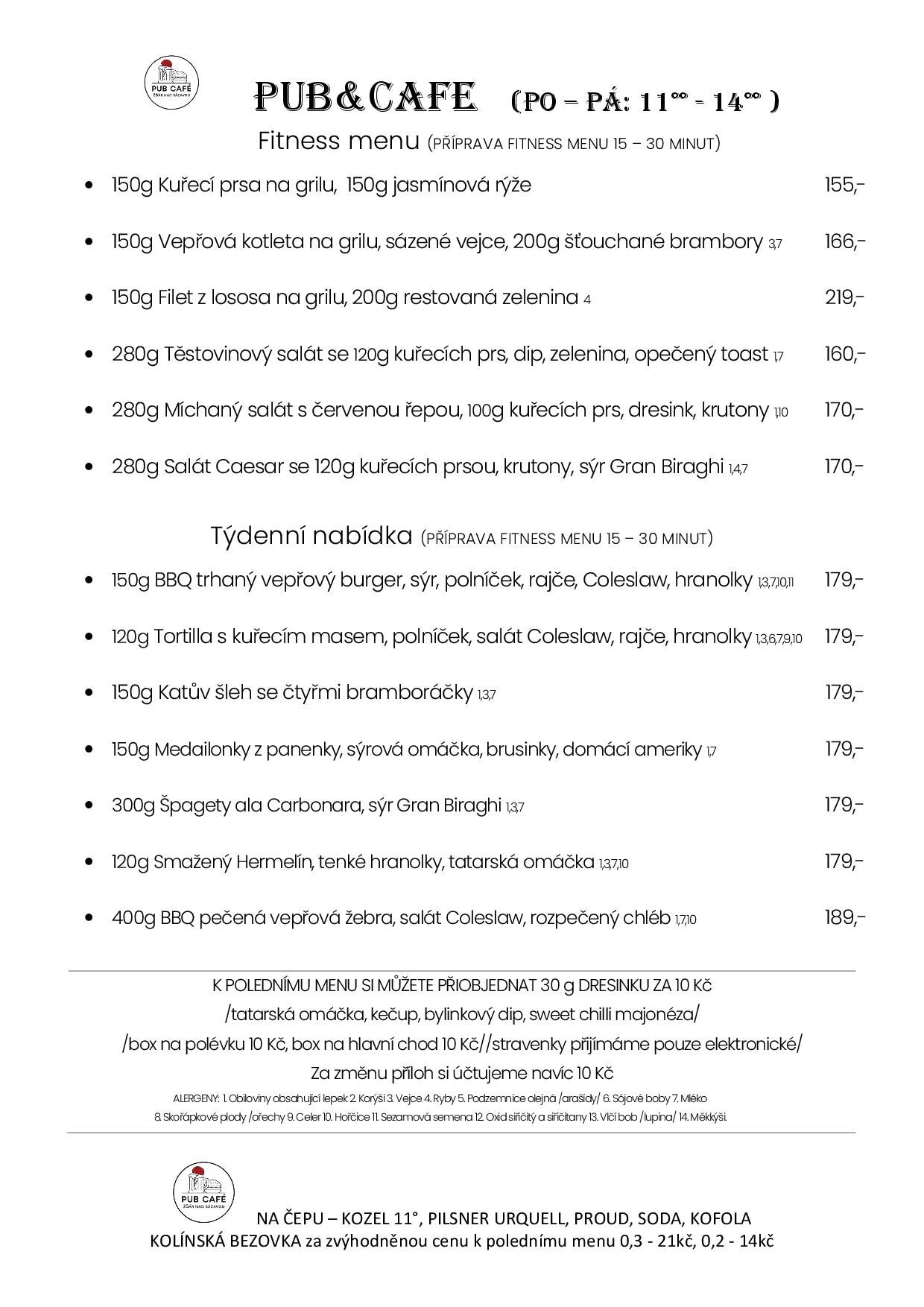 TÝDENNÍ MENU OD 23. březen