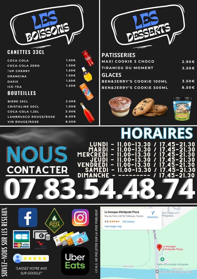 Les Boissons et desserts 