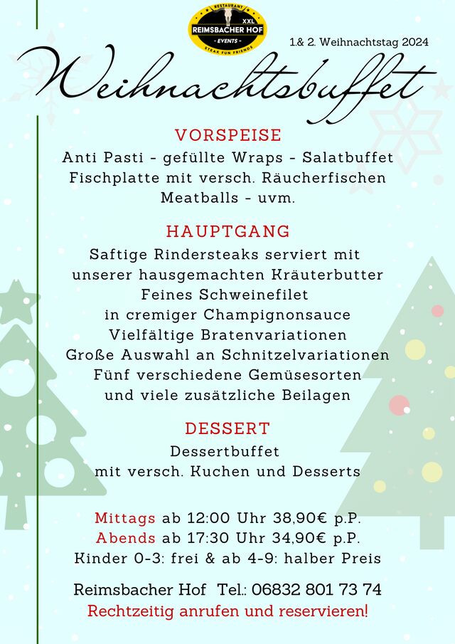 Weihnachtsbuffet 2024