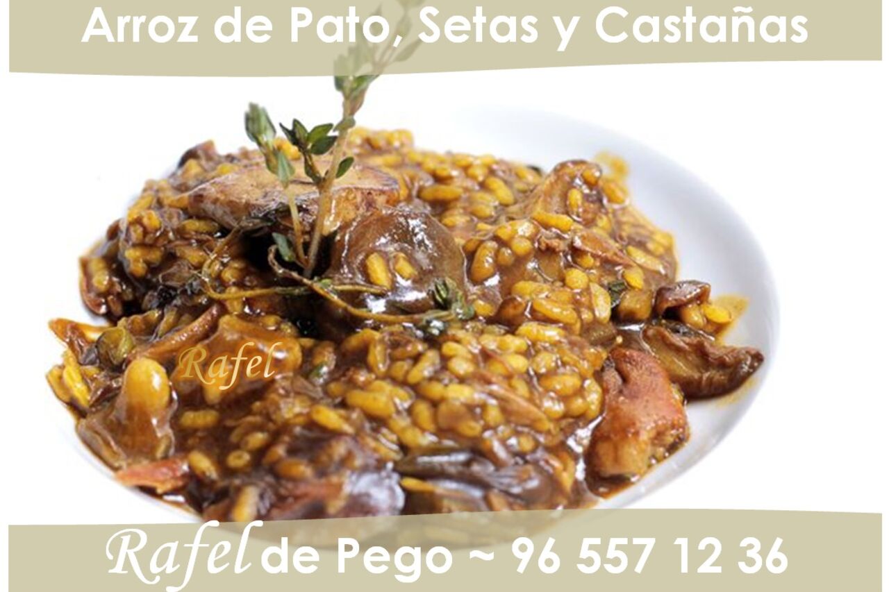 Arroz de Pato, Setas y Castañas