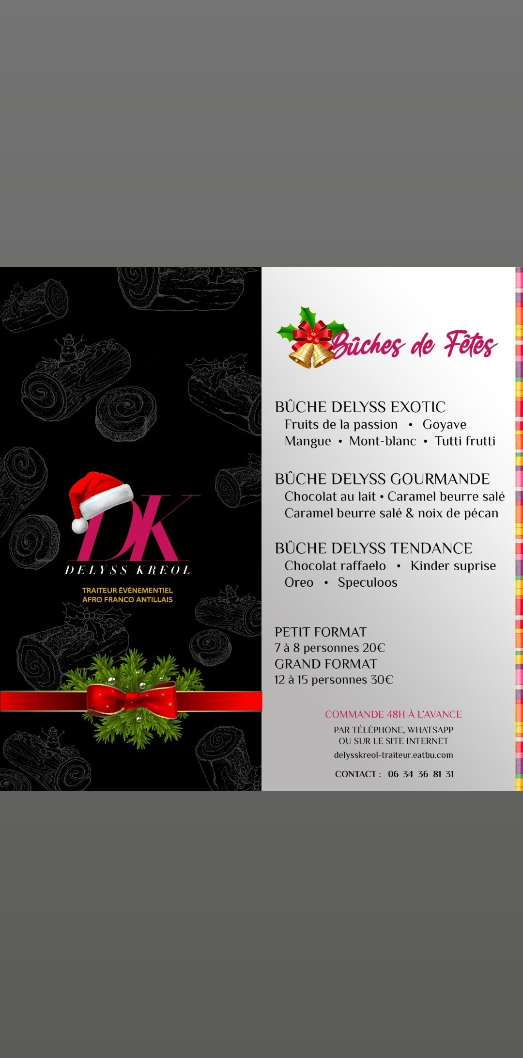 CARTE DELYSS BUCHES pour LES FETES dispo dès à présent !