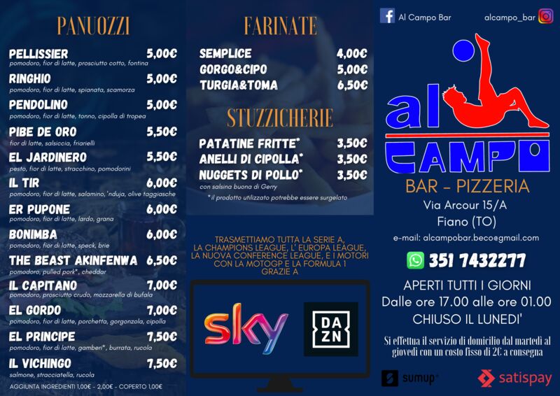 I Nostri Panuozzi, Farinate & Stuzzicherie