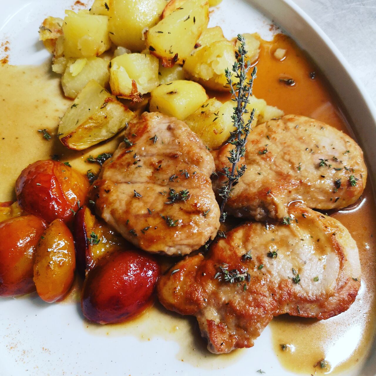 Plat du jour: filet mignon sauce miel thym