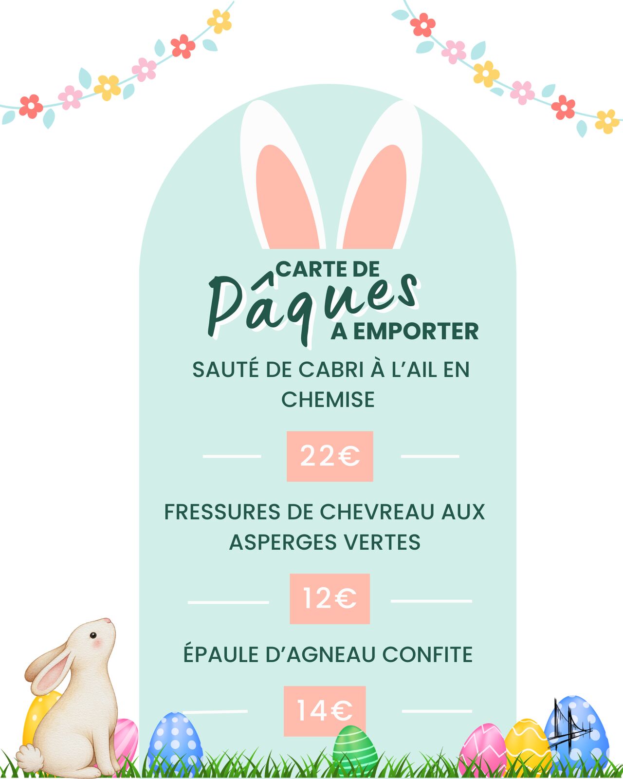 Carte de Pâques à emporter !