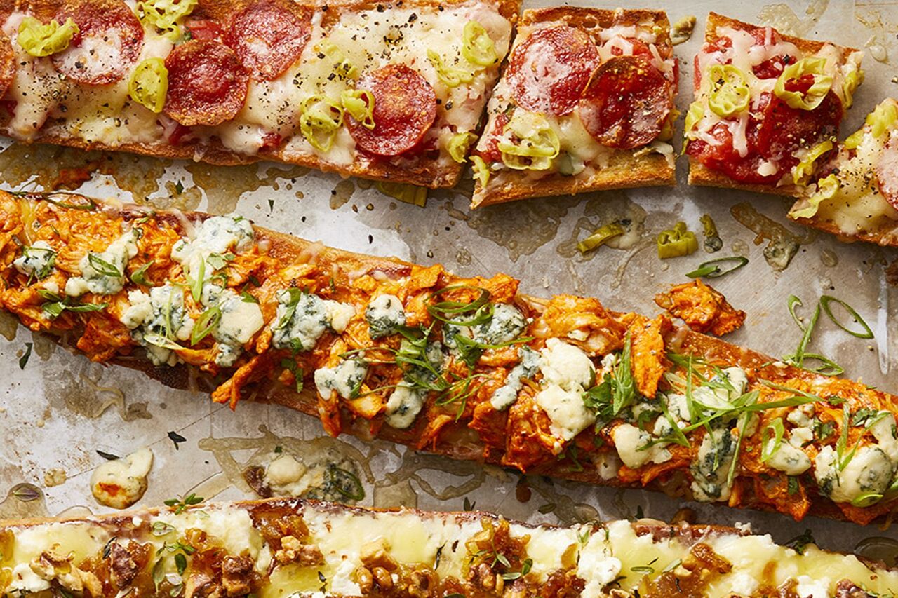 Nos Pizzas baguettes