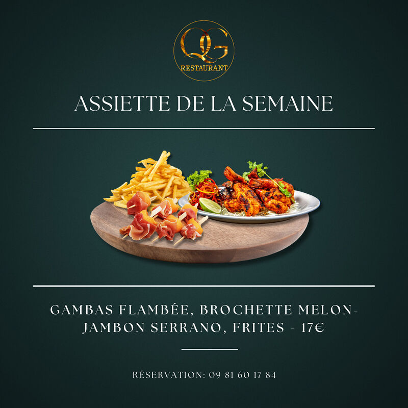 Plat du 10 au 14 juin