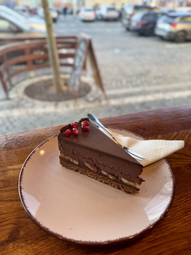 Čokobanánový cheesecake