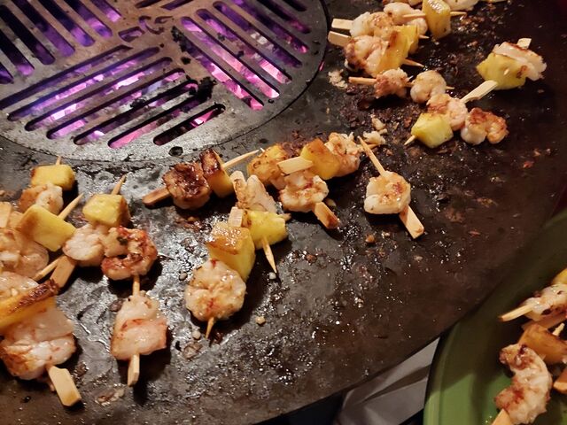 brochette de gambas
