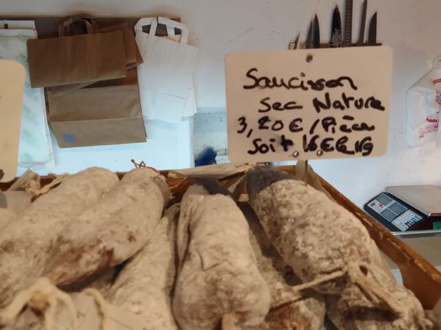 saucisson sec nature