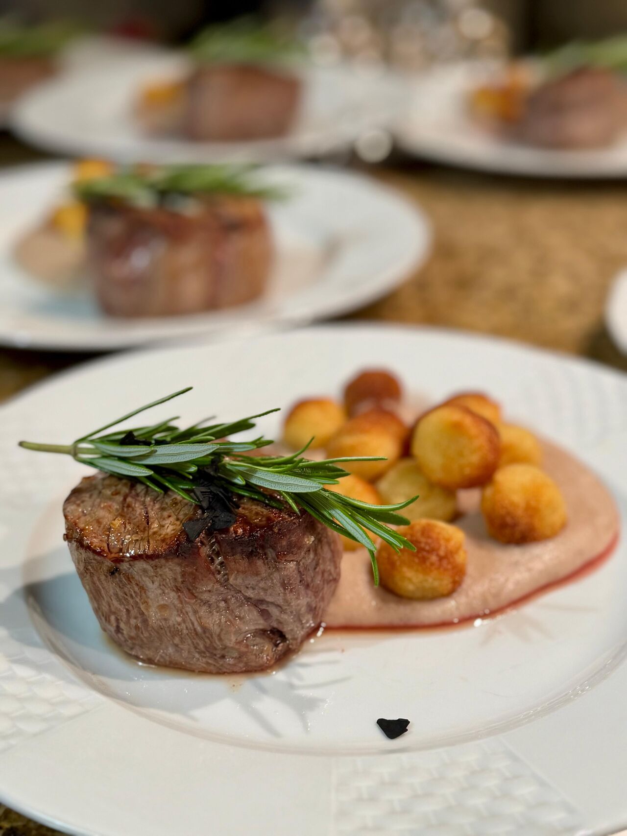Filé Mignon c/ Puré de Castanha