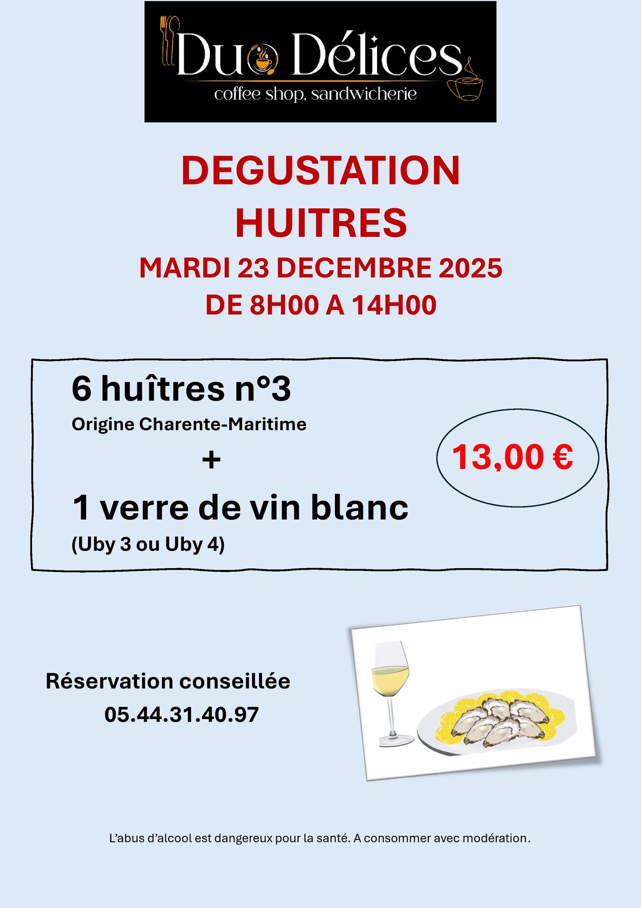 Dégustation d'huîtres