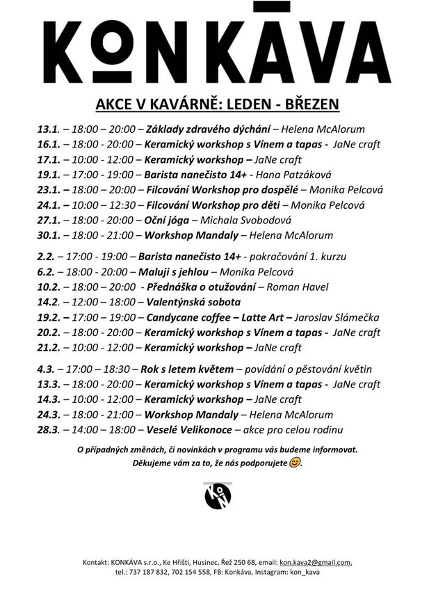 Akce - prosinec až březen