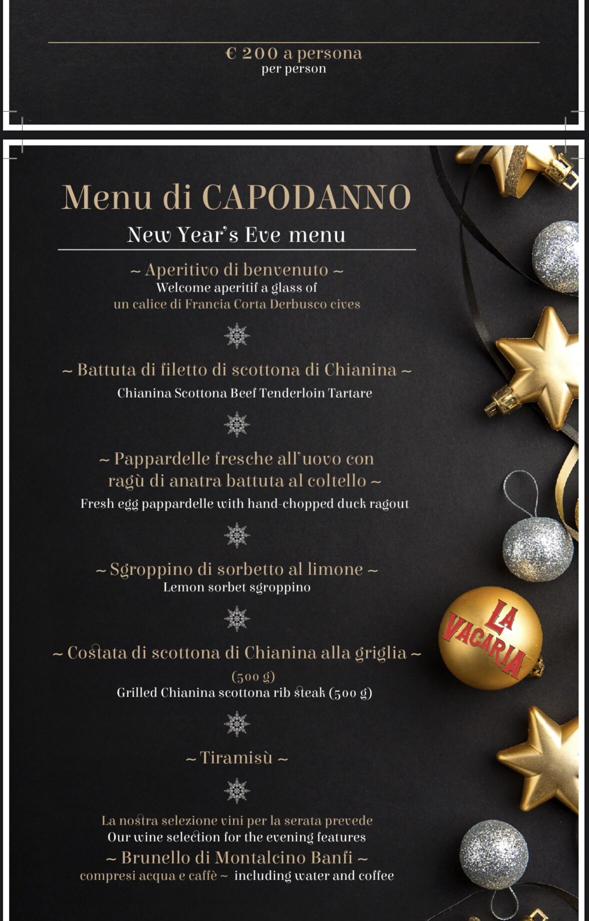 Menu capodanno 