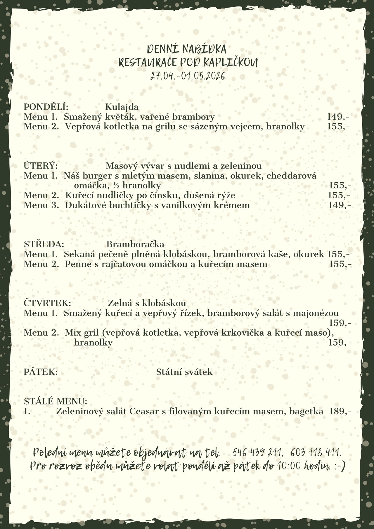 Denní menu
