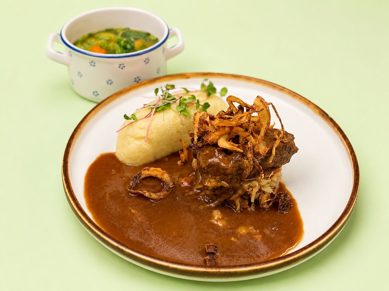 Menü 1: Schweinsschopf
