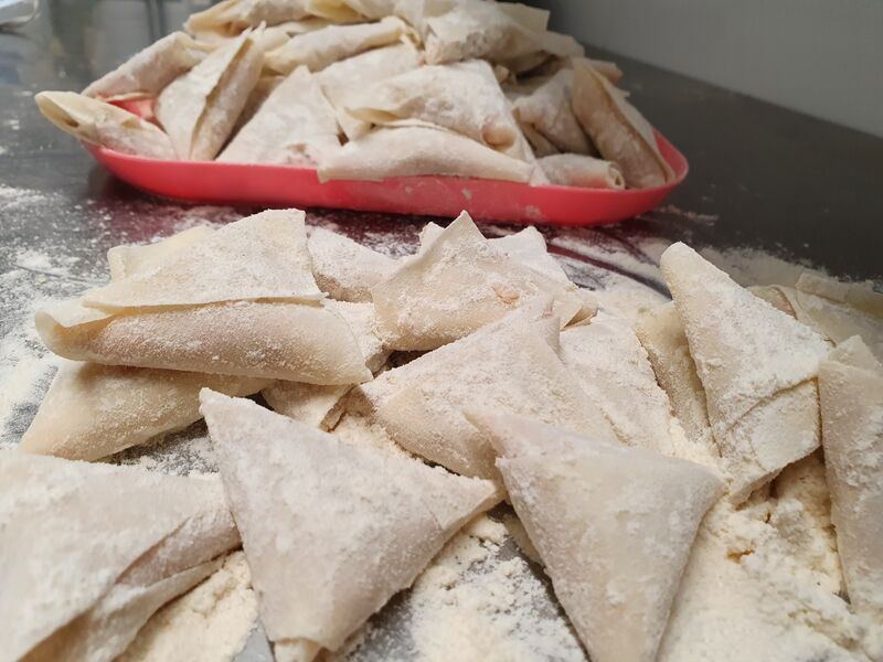 Tout est fait maison : nems, samoussas etc.