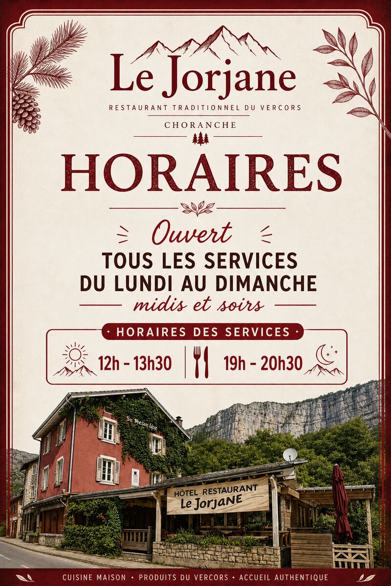 Horaires 2026