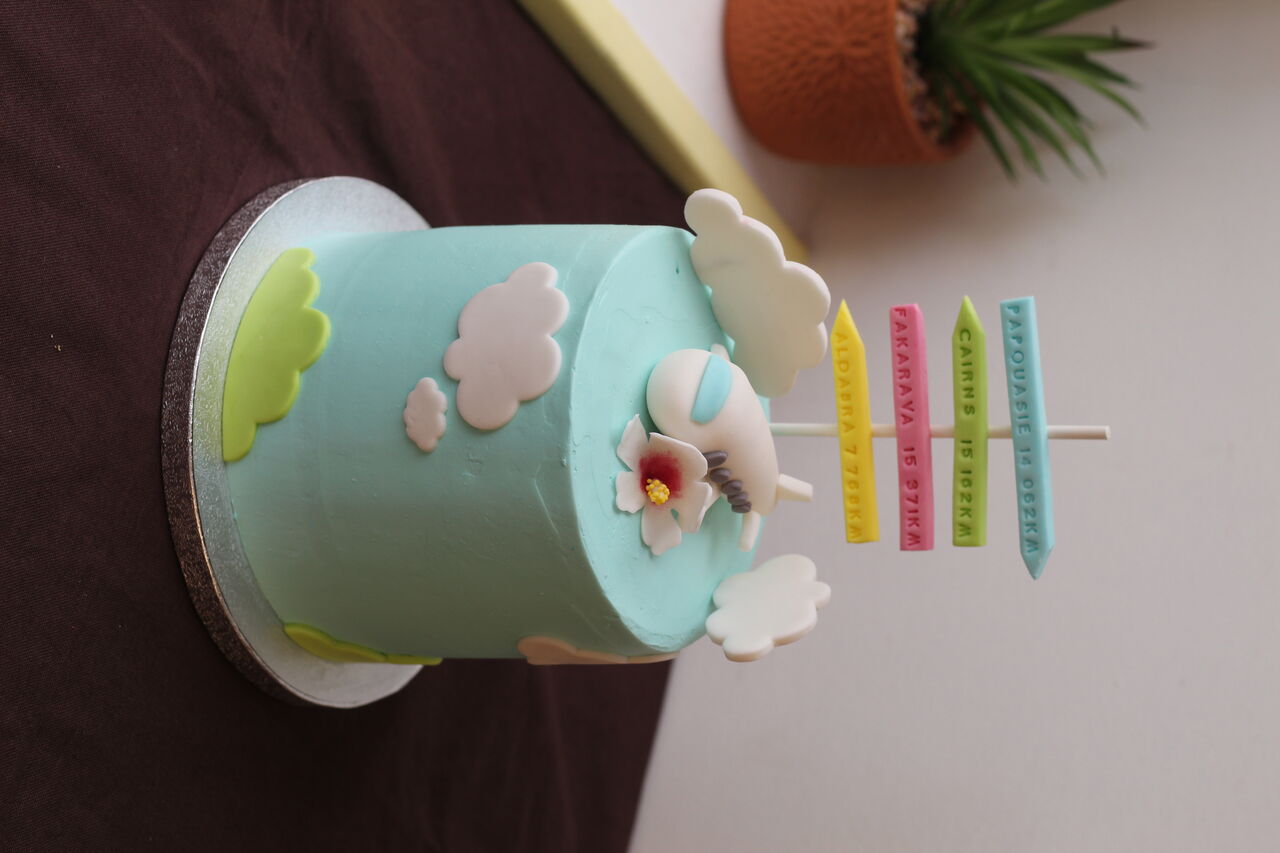 Layer cake thème voyage