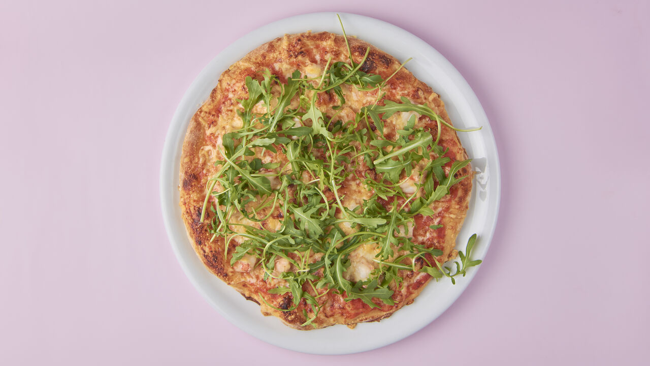 Pizza Scampi e Rucola