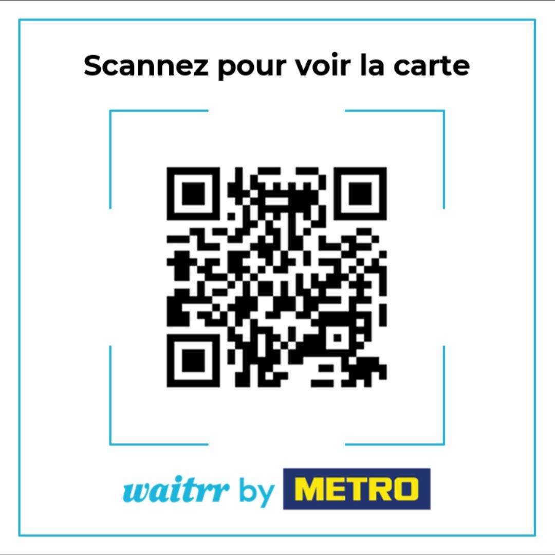 Nouveau menu en QR CODE
