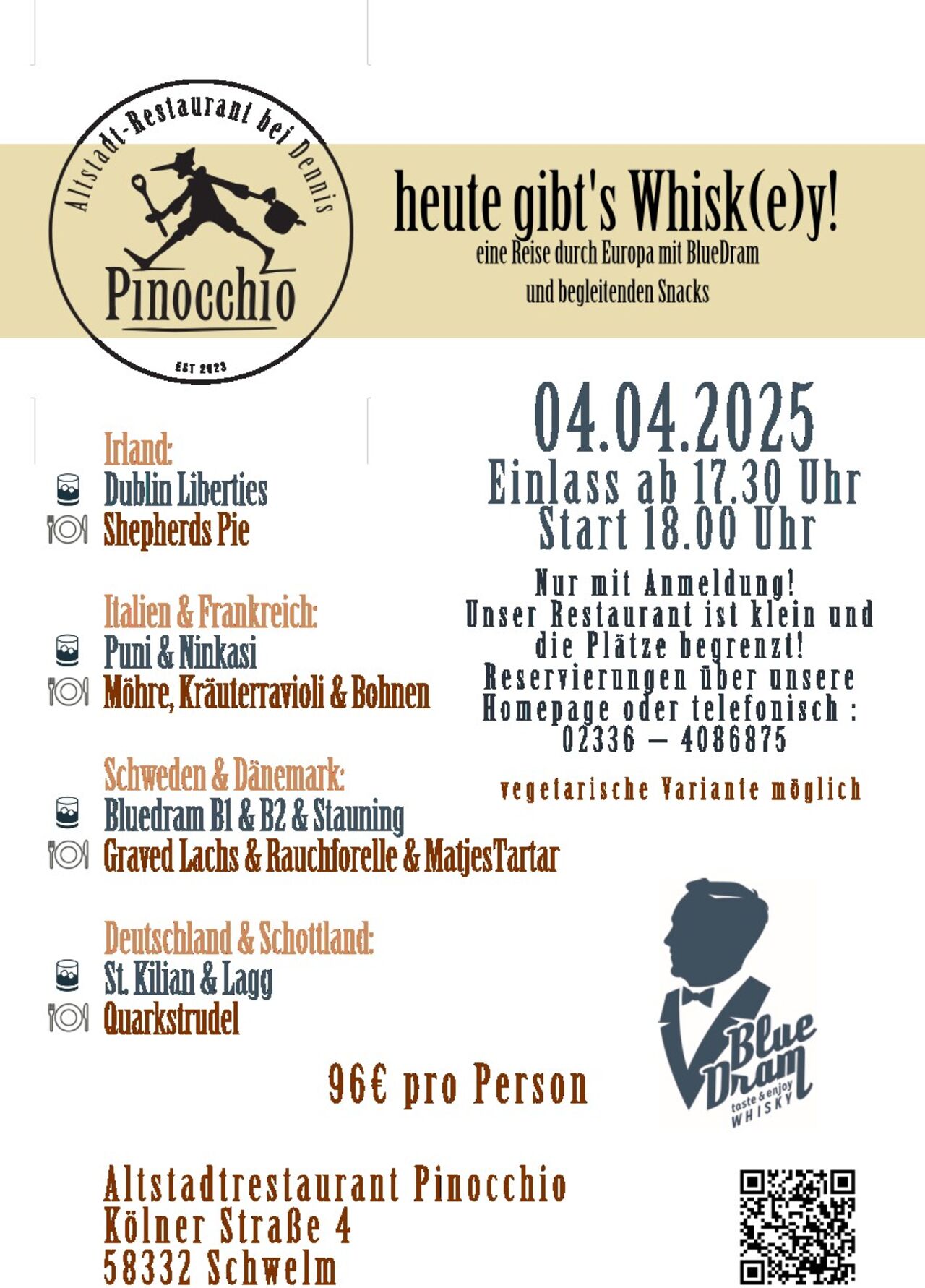 Whisk(e)y-Tour durch Europa mit BlueDram und Pinocchio