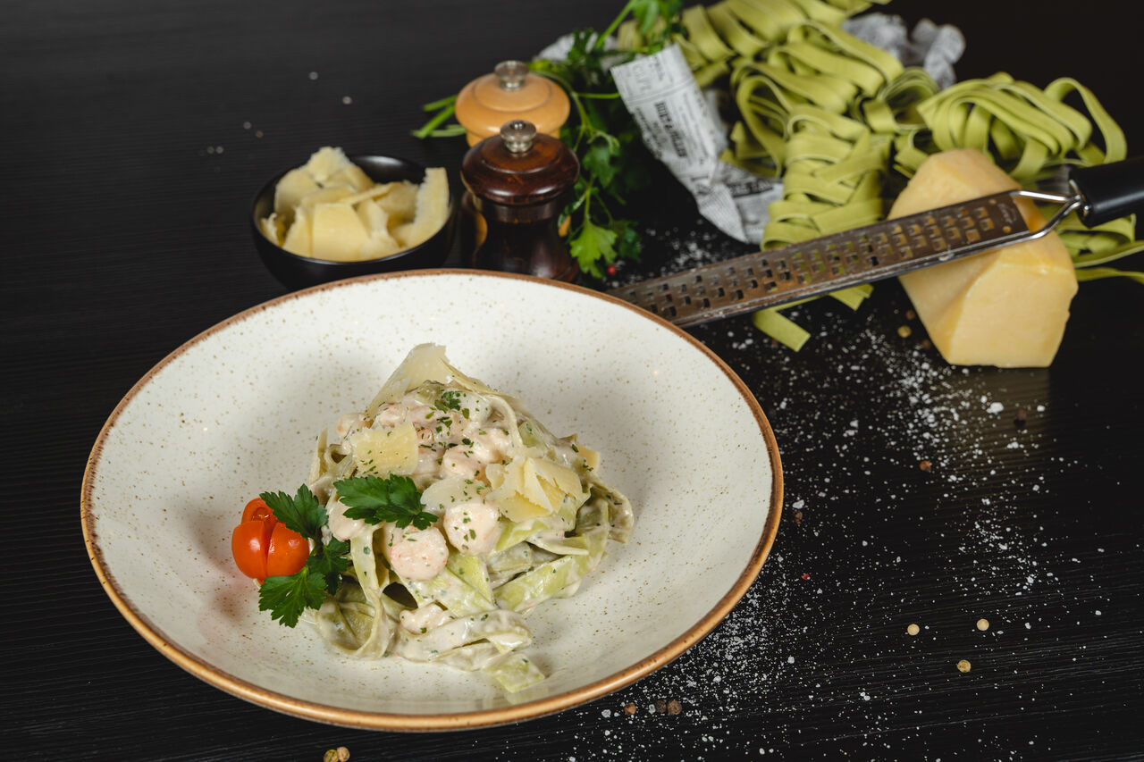 Tagliatelle s kozicama