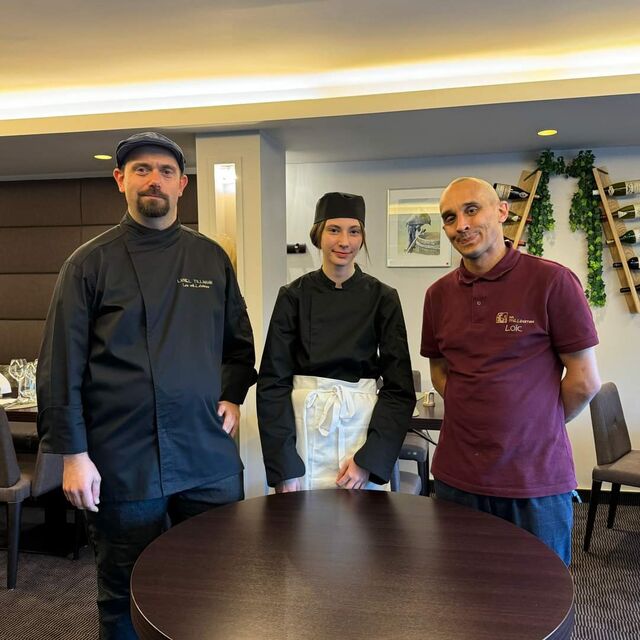 Lionel, le chef - Angela, l'apprentie - Loïc, le sommelier