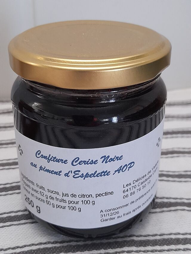 Cerise noire au piment d'Espelette