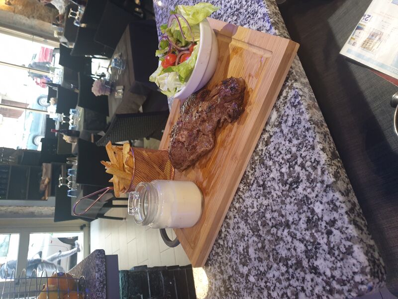 Entrecôte sauce gorgonzola