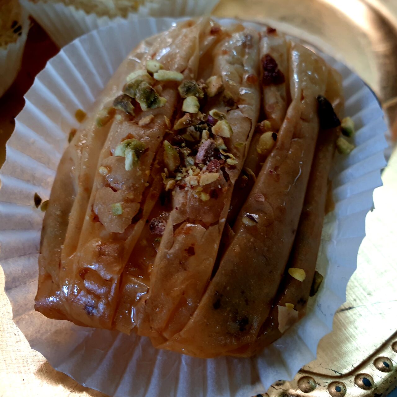 Le plissé soleil aux amandes pistaches et miel