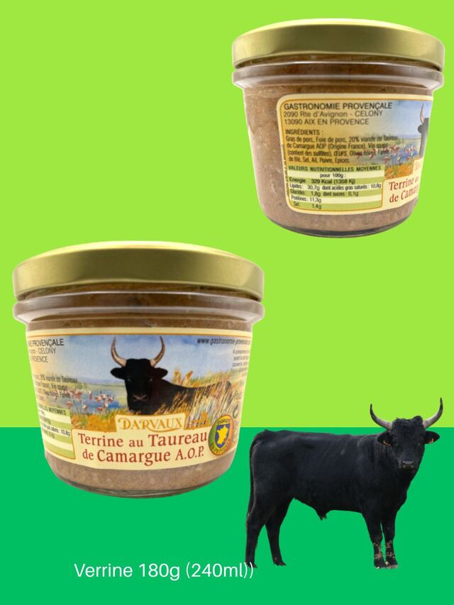TERRINE au TAUREAU de Camargue AOP - 18g - 240ml