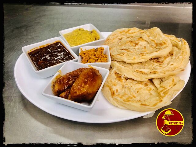 Rotty mit Curry und Chutny