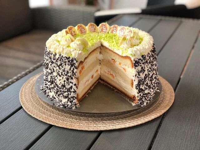 Käse Sahne Mandarinen Torte